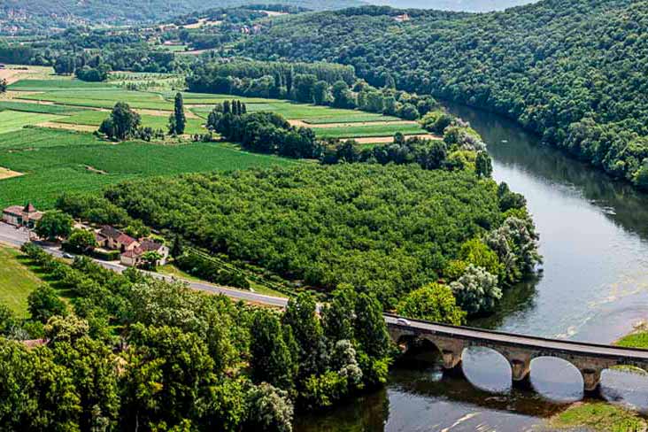 paysage vallée de la Dordogne